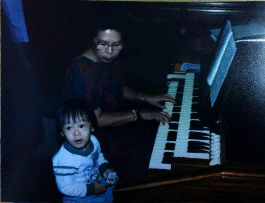 James Flores at the organ